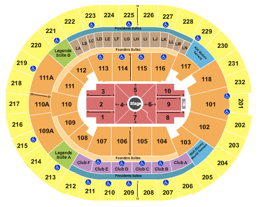 Kia Center Nate Bargatze Seating Chart
